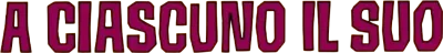 A ciascuno il suo