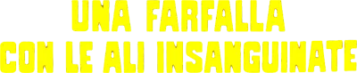 Una farfalla con le ali insanguinate