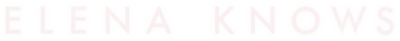 Elena lo sa