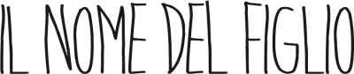 Il nome del figlio